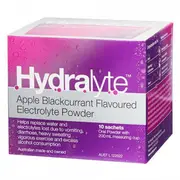 Hydralyte Powder Apple Blackcurrant 10 X 4.9g Sachets