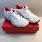 Puma Tazon 6 Graphic Men's Size 7 White Silver Red with Box
