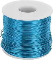 uxcell 20 Gauge Anodized Aluminum Craft Wire Bendable Bonsai Training Wire 771 Feet 0.8mm for Sculpting Crafts Wreath Floral Beading Jewelry Making, Blue