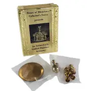The House of Miniatures Collectors Series Brass Wine Decanter CBBW Set NOS