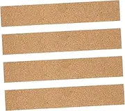 4Pcs Self Adhesive Cork Bulletin Strips for Office Home Creative Memo Board Bars Easy Installation Wall Decoration for Photos Notes Cork Material