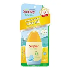 嬰兒和敏感皮膚的防曬霜: Sunplay 嬰兒溫和 SPF35 +, PA + +