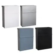 Wall Mount Mailbox, Mailbox with Key, Retro Mailbox with Locking Mailbox for