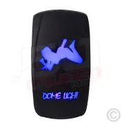 On/Off Rocker Switch Girl Dome Light Blue Waterproof Boat Jeep Suv UTV Car Truck