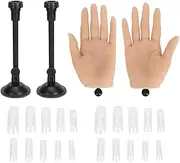 Nail Art Practice Hand Silicone Training for Manicure Display Bendable Joints