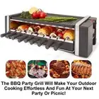Electric Grill Barbecue Auto Rotating Kebab Grill Plate BBQ Machine 9 Skewers