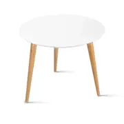 NNEDSZ Round Side Table - White