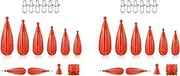 Fishing Practice Plug Fishing Casting Plug Baitcasting Rubber Practice Plug Suitable for Improving Casting Skill,12Pcs