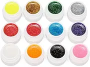 12 Colors Nail Art Polish Pigment Glitter Shimmer Set