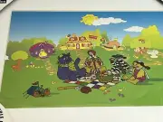 McDonalds Lithograph Picnic Happy Meal Limited Edition Framed Matted Print Art