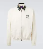 [Ralph Lauren Purple Label] Ralph Lauren Purple Label Cotton and cashmere bomber jacket AU 90 white