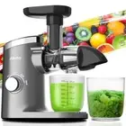 Slow Masticating Juicer, Cold Press Jucier Machine with Soft & Hard Modes, Qu...