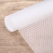 Shelf Liner 11.8" x 4.9ft EVA Non-Slip Drawer Mats Circular Mesh Texture Clear