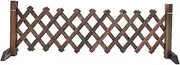 MINAOLULUS Wooden Garden Fence Retractable Gate Outdoor Pet Fence Base Wooden Lattice Wall