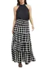 Brave + True Greer Static Grid Skirt, Size L, Brand new with tags