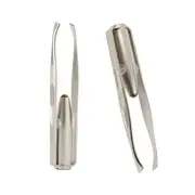 2 Pcs Light Tweezers Stainless Steel Tweezers with LED Light, Makeup Eyelash Eye