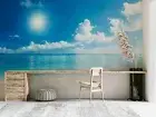 3D Ocean Sky Wallpaper Wall Mural Removable Self-adhesive 1839