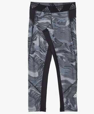 NWT adidas Boy's Aeroready Camo Print Techfit Tights Size Medium (10/12)