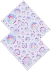 HOODANCOS Ocean Theme Wall Decor Bubbles Wall Stickers Set of 2 Peel Stick Decals