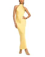 Ramy Brook Tatiana Satin Halter Gown