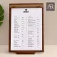 【ARRYN HOUSE】A5 實木菜單夾 餐廳板夾 復古展示板 ER0327(手寫墊板 菜單展示 立式展示牌)