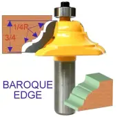 1 pc 1/2" SH French Baroque Handrail Edge Forming Router Bit sct-888
