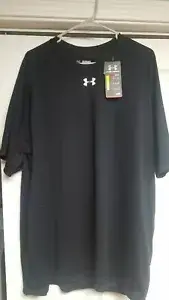 UNDER ARMOUR HEATGEAR LOOSE BLACK TEE SHIRT SMALL