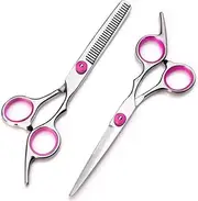 Shears for Hair Cutting 6 Inch and Blue Barber Scissors, Hairdressing Scissors, Hair Salon, Sparse Cut, Beauty Cut, Flat Cut Hair Cutting Kit