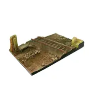 Scenics Bases 1/35 - 31x21 Country road cross with railway section Diorama Base