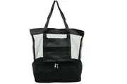Summer Splash Beach Bag With Cooler Compartment Clear Mesh 35 x 40cm