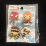 Animated Spider-Man Funko 4pk Pin Set Spiderman Green Goblin Doc Ock Black Cat