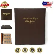 Premium Coin Album for American Silver Eagles 1986-2021 - Clear Slide Design