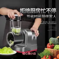 在飛比找Yahoo!奇摩拍賣優惠-新款電動切菜器多功能家用食堂蘿卜土豆刨絲機全自動商用切片機神