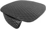 MagiDeal Anti-Slip Cushion with Tie, Breathable Car Interior Seat Cover Cushion Pad Mat Supplies Office, PU Leather, 20.07x18.89in, Black
