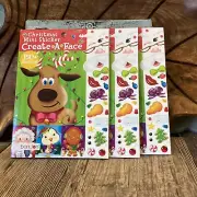 CHRISTMAS ACTIVITY SET OF 3 MINI BOOKS CREATE A FACE 150+ STICKERS BRAND NEW