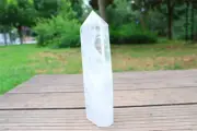 1.32kg Natural Clear quartz Obelisk Quartz Crystal Wand Point Tower Reiki Heal