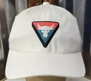 Under Armour Project Rock Dwayne Johnson Hat Cap NEW Sz. OSFM UA FREE FIT WHITE