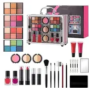 Beginner Makeup Kit, Waterproof Makeup Set, Long Lasting Makeup, Matte Makeup Set, Full Makeup Kit, Eyeshadow Palette, Blush And Highlighter, Mascara For Girls, Complete Makeup Kit, Matte Fin