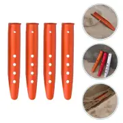 4 Pcs Tent Aluminum Nails Snow Sand Pegs Outdoor Stakes Beach Canopy Alloy