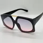 Men Women Sunglasses Design Arrow Big XL Shades Silver Mirror Lens Metal Bar NEW