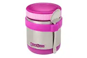 Yumbox Zuppa Stainless Steel Triple Wall Thermal Food Jar w/Spoon 420ml Purple