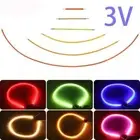 10pcs 3V Flexible LED Filament Lamp 40-300mm For Edison Bulb LED Diode Lamp Part