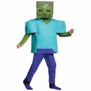 Zombie Mojang Minecraft Mob Player Video Game Fancy Dress Up Boys Costume