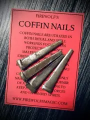 Coffin Nails (Witchcraft, Wicca, Hoodoo, Occult, Metaphysical, Protection)
