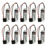 10pcs pack TOSHIBA ER6VC3N ER6V/3.6V 2Ah+JAE5PIN The PLC battery CNC for Yaskawa