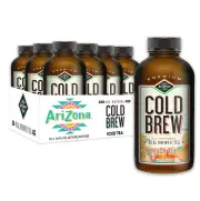 Arizona Cold Brew Peach Tea - Premium Cold Brew Iced Tea with Cane Sugar (Pack o