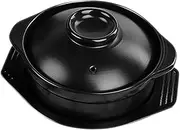 Vaguelly 1 Set Cooking Pot with Lid Large Capacity Casserole for Korean Chinese Cuisine High Temperature Resistant Non Stick Design for Liquid Cooking Includes Saucer for Home Use