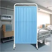 Room Divider Screen,Privacy Partition,Standing Door Partition with Casters,6ft High Divider for Clinic Beauty Salon Hall Office(Color 1,5-Panel)