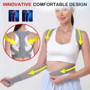 Men Women Adjustable Posture Corrector Upper Back Support Shoulder Brace Belt HG