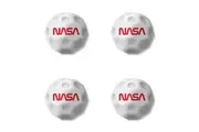 4x NASA Space Anomaly Space White Rubber Ball Maximum Propulsion Kids Child Toy